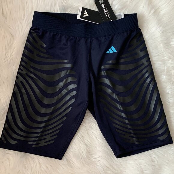 ADIDAS Adizero Control Running Short Leggings in Legend Ink Sz LARGE - Picture 1 of 4